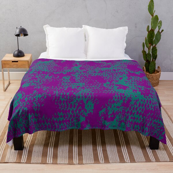 Item preview, Modern Distressed Python Print Pattern | Purple & Teal designed and sold by Frohyou.