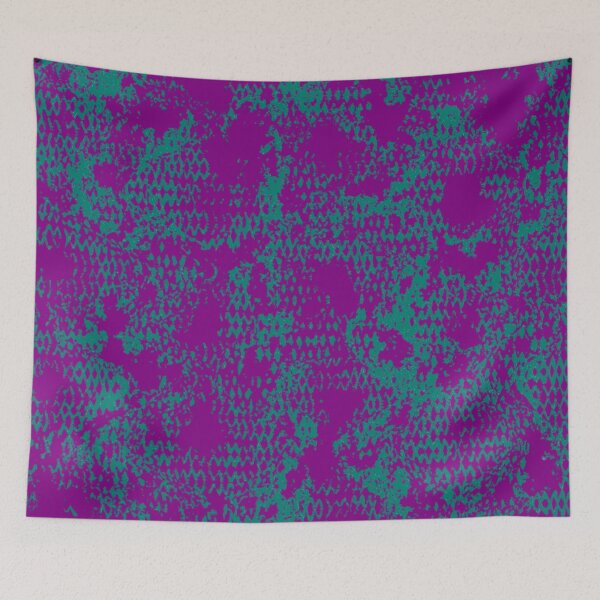 Item preview, Modern Distressed Python Print Pattern | Purple & Teal designed and sold by Frohyou.