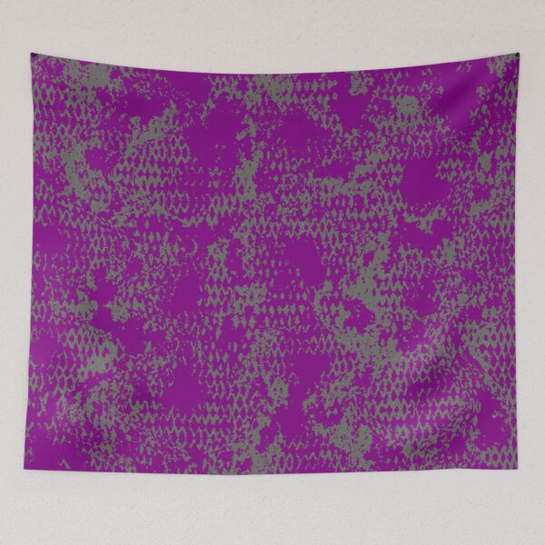 Item preview, Modern Distressed Python Print Pattern | Purple & Gray designed and sold by Frohyou.
