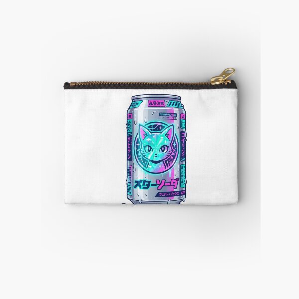 Item preview, Cyberpunk Cat Soda Can Japanese Neon Synthwave Drink Aesthetic designed and sold by mood-draftsman.
