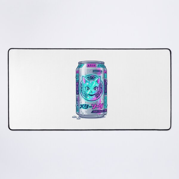 Item preview, Cyberpunk Cat Soda Can Japanese Neon Synthwave Drink Aesthetic designed and sold by mood-draftsman.