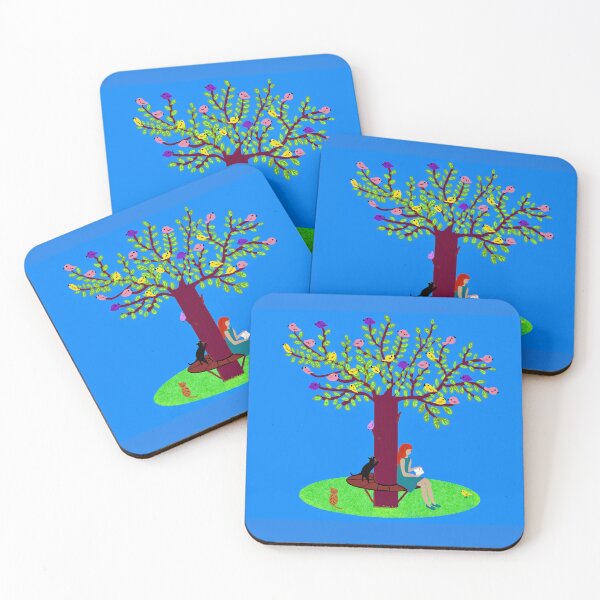 Item preview, Woman Reading Under a Colorful Tree designed and sold by Elaine M Hayward .