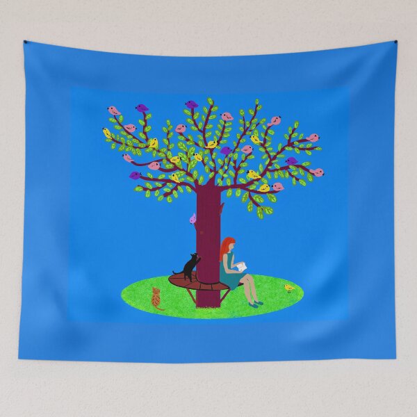 Item preview, Woman Reading Under a Colorful Tree designed and sold by Elaine M Hayward .