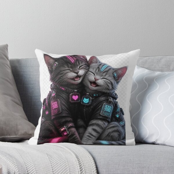 Item preview, Cyber Cats in Love designed and sold by LookWhatIGot.