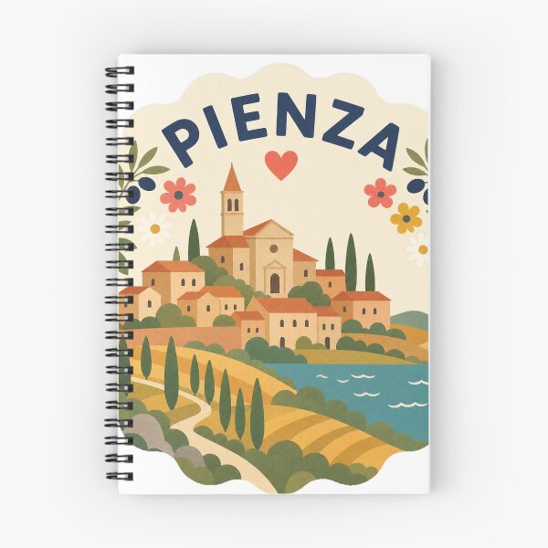 Item preview, Pienza Italy Travel Souvenir Modern Folk Art designed and sold by VisualArtsOasis.
