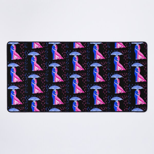 Item preview, Rain Love Umbrella Pink And Blue with black designed and sold by missmann.