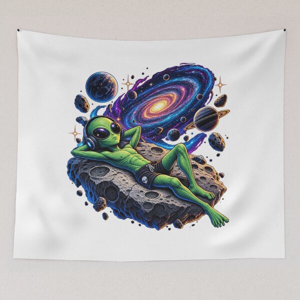 Item preview, Relaxed Alien Cosmic Streetwear designed and sold by VYBORA Studio.