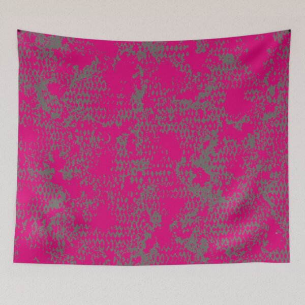 Item preview, Modern Distressed Python Print Pattern | Pink & Gray designed and sold by Frohyou.