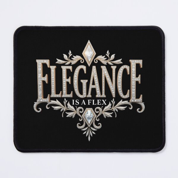 Item preview, Elegance Is a Flex. Luxury Diamond Typography designed and sold by Aarvya Fashion Club ( A.F.C ).