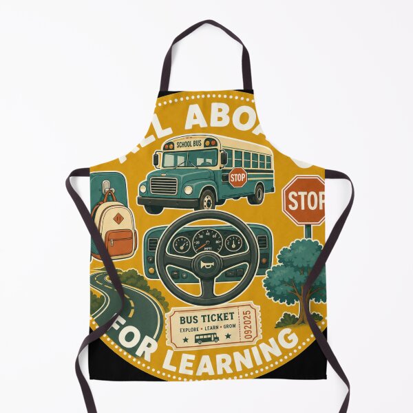 Item preview, All Aboard For Learning School Bus Vintage Badge Shirt designed and sold by MOCH- ART.