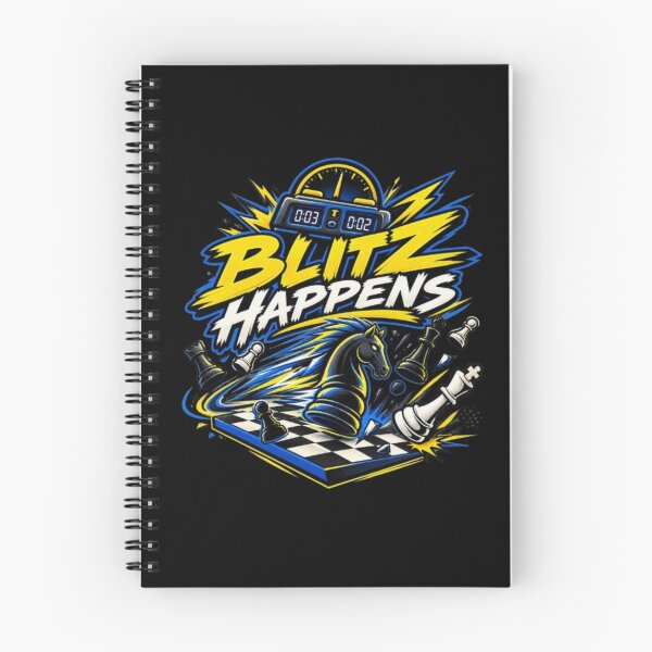 Item preview, Blitz Happens Funny Rapid Chess Design designed and sold by KnightVibe.
