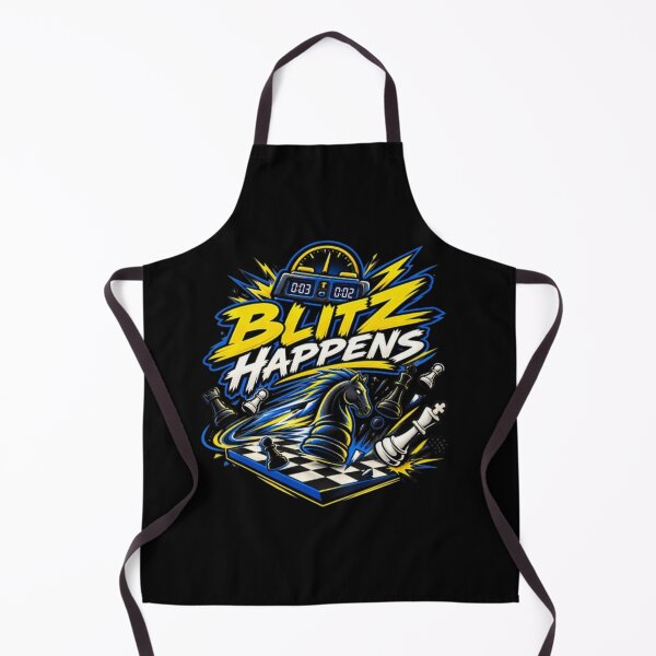 Item preview, Blitz Happens Funny Rapid Chess Design designed and sold by KnightVibe.