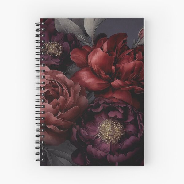 Item preview, Nocturnal Floral Grandeur Moody Rich Red designed and sold by artsandsoul.