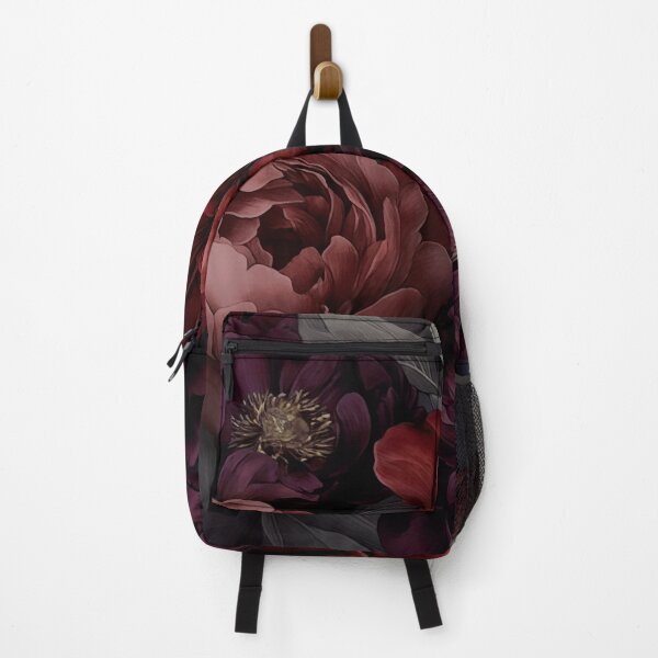 Item preview, Nocturnal Floral Grandeur Moody Rich Red designed and sold by artsandsoul.