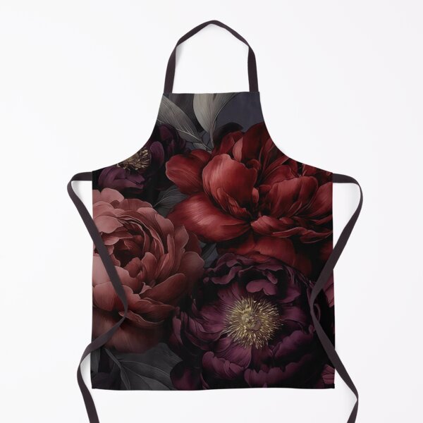 Item preview, Nocturnal Floral Grandeur Moody Rich Red designed and sold by artsandsoul.
