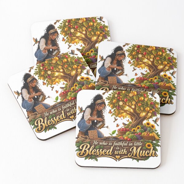 Item preview, Faithful in Little Blessed with Much - Christian Harvest Art  designed and sold by LC&LCPlatform.