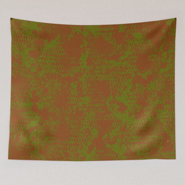 Item preview, Modern Distressed Python Print Pattern | Brown & Chartreuse designed and sold by Frohyou.
