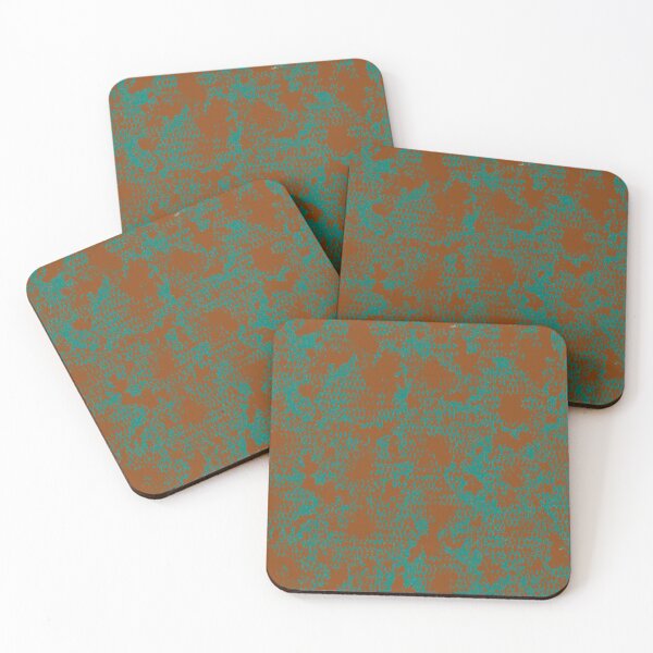 Item preview, Modern Distressed Python Print Pattern | Brown & Teal designed and sold by Frohyou.