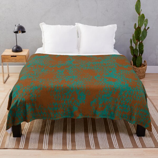 Item preview, Modern Distressed Python Print Pattern | Brown & Teal designed and sold by Frohyou.