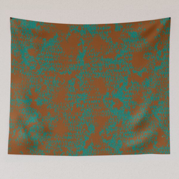 Item preview, Modern Distressed Python Print Pattern | Brown & Teal designed and sold by Frohyou.