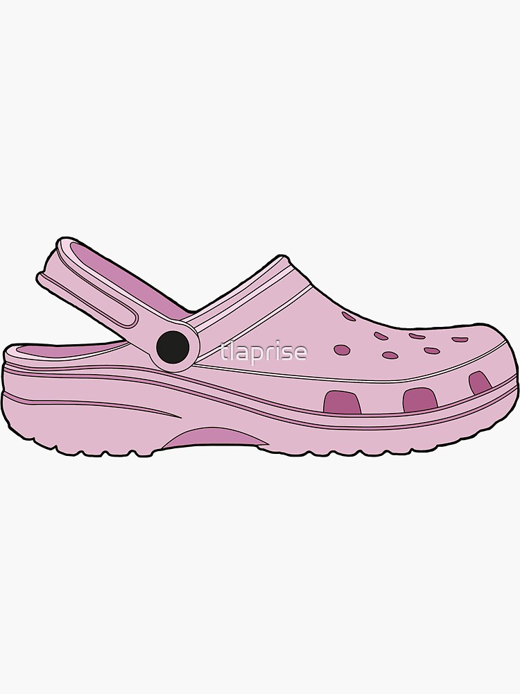 &quot;Crocs Shoe Ballerina pink &quot; Sticker by tlaprise Redbubble