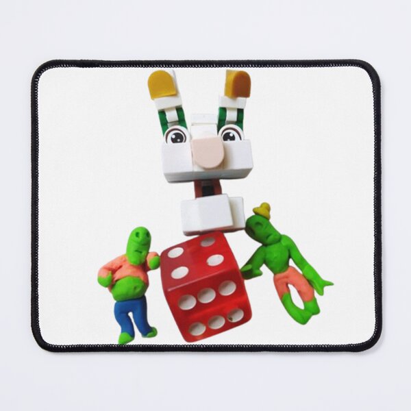 Item preview, Brick rabbit on the cube designed and sold by Natascha-Prints.