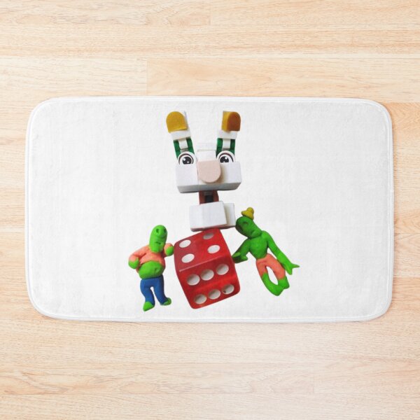 Item preview, Brick rabbit on the cube designed and sold by Natascha-Prints.