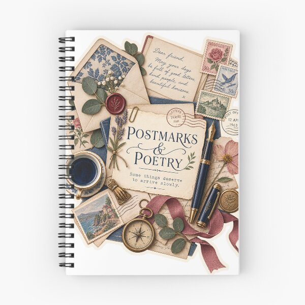 Item preview, Postmarks & Poetry – Some Things Deserve to Arrive Slowly designed and sold by Odd Hours Studio.