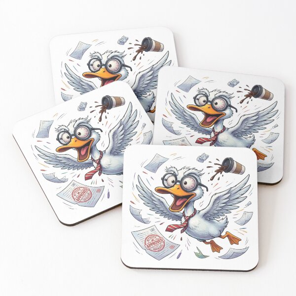 Item preview, Chaos Duck in the Office – Flying Overthinker designed and sold by design-rebell.