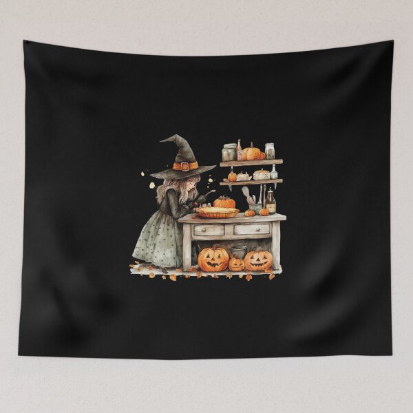 Item preview, Witch Preparing Halloween Treats designed and sold by ilkansiturikman.
