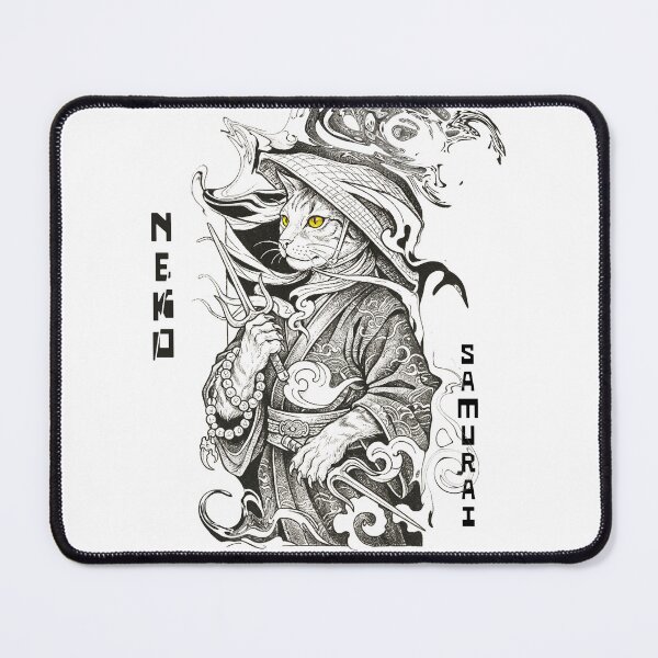 Item preview, Neko Ronin – Dark Japanese Samurai Cat Anime Art designed and sold by MID9T.
