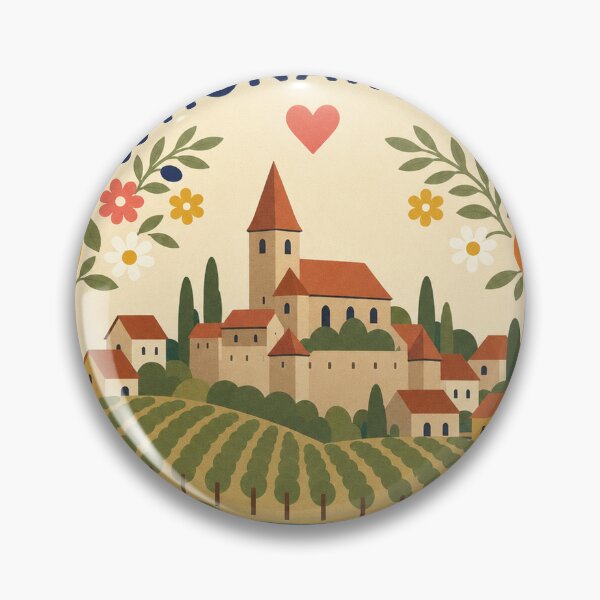 Item preview, Hunawihr France Travel Souvenir Modern Folk Art designed and sold by VisualArtsOasis.
