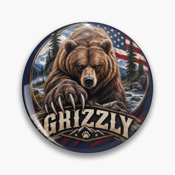 Item preview, Grizzly – American Wild designed and sold by TammyHunterArt.