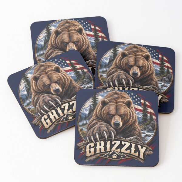Item preview, Grizzly – American Wild designed and sold by TammyHunterArt.