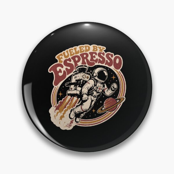 Item preview, Vintage Retro Astronaut Fueled By Espresso Coffee Spaceman designed and sold by AnAzArt.