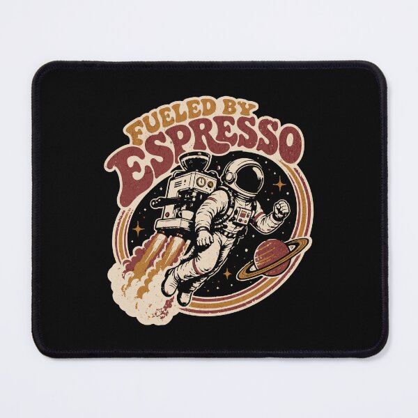 Item preview, Vintage Retro Astronaut Fueled By Espresso Coffee Spaceman designed and sold by AnAzArt.