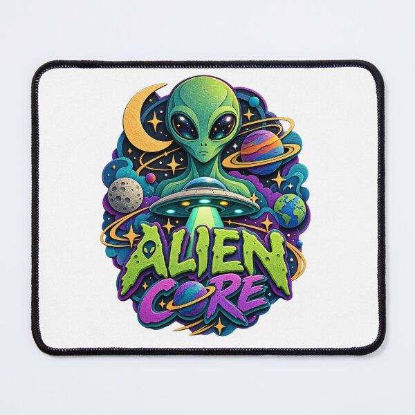 Item preview, Alien Core Papercraft UFO Space Typography Art designed and sold by Promoffy.