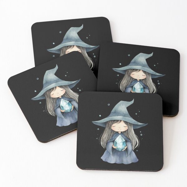 Item preview, Young Witch Holding Crystal designed and sold by ilkansiturikman.