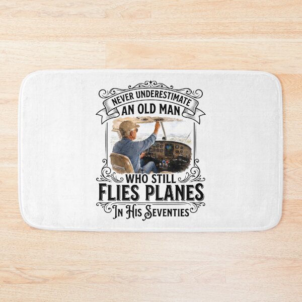 Item preview, Never Underestimate an Old Man Who Still Flies Planes 70s designed and sold by hemagamo.