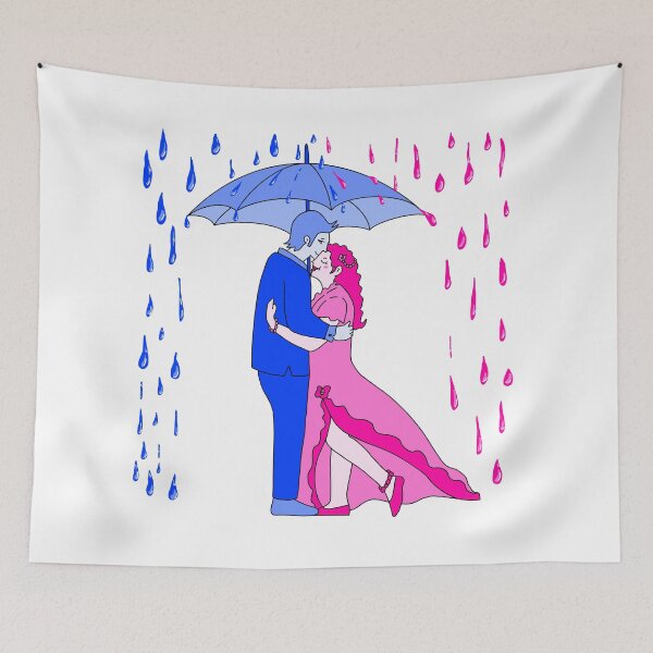 Item preview, Rain Love Umbrella Pink And Blue  designed and sold by missmann.