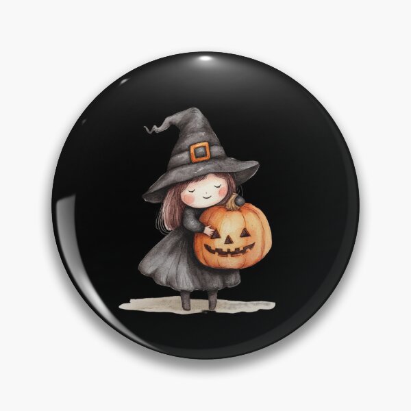 Item preview, Cute Witch with Pumpkin designed and sold by ilkansiturikman.