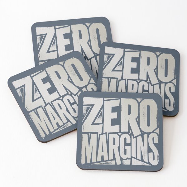 Item preview, Zero Margins Minimalist Typography White Urban Streetwear designed and sold by KiwiRider.