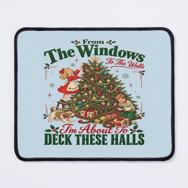 Item preview, Vintage Christmas Decorating Family Humor designed and sold by POD DYNASTY | Original Print On Demand T-Shirt Graphics.