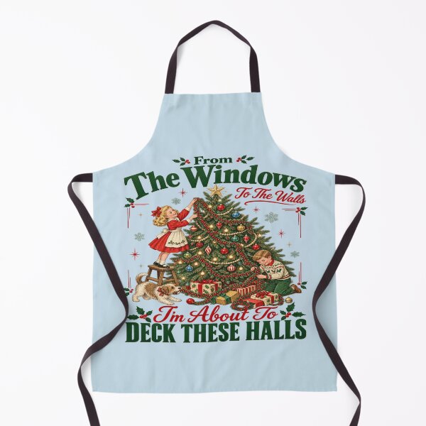 Item preview, Vintage Christmas Decorating Family Humor designed and sold by POD DYNASTY | Original Print On Demand T-Shirt Graphics.