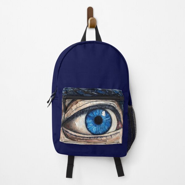 Item preview, Intense Blue Oil Painting Eye - Realistic Human Eye Art designed and sold by MAISON SYLVIE.
