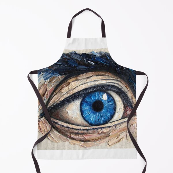 Item preview, Intense Blue Oil Painting Eye - Realistic Human Eye Art designed and sold by MAISON SYLVIE.