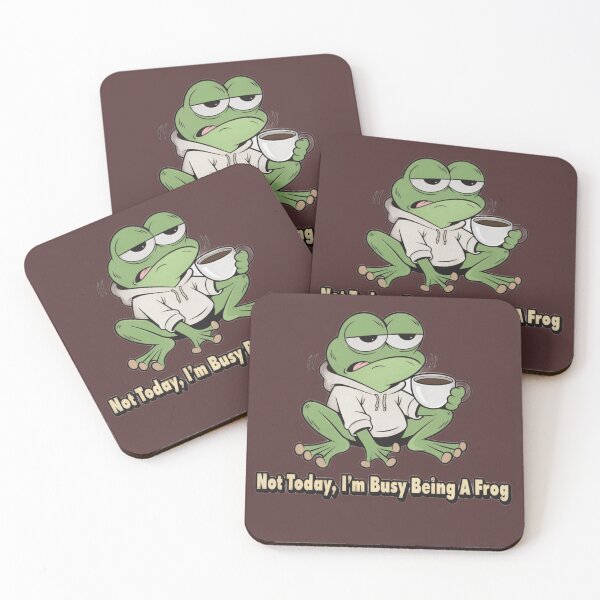 Artikelvorschau, Heute nicht, ich bin damit beschäftigt, ein Frosch zu sein. Lustiger, süßer Frosch entworfen und verkauft von MOCH- ART.