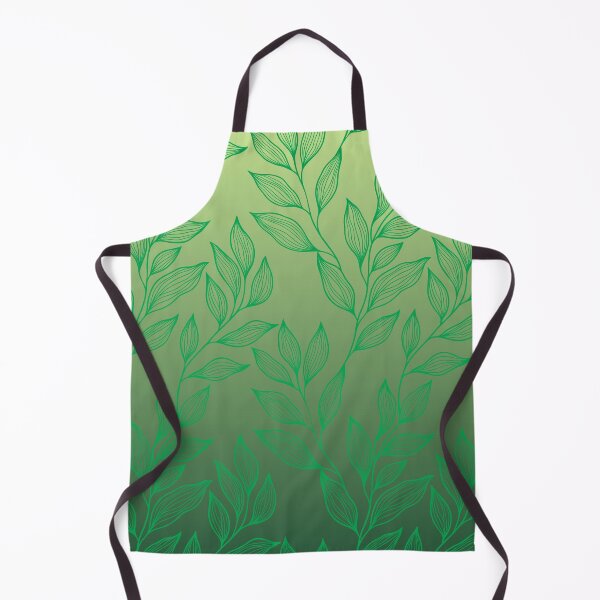 Item preview, Delicate Line Art Botanical Ombre Leaf Pattern | Green designed and sold by Frohyou.