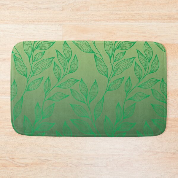 Item preview, Delicate Line Art Botanical Ombre Leaf Pattern | Green designed and sold by Frohyou.