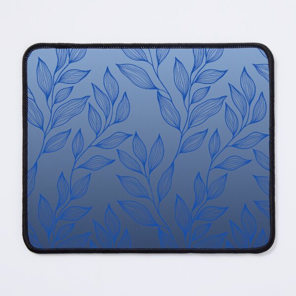 Item preview, Delicate Line Art Botanical Ombre Leaf Pattern | Blue designed and sold by Frohyou.